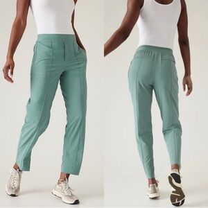 Athleta Women’s Brooklyn Heights High Rise Pants UPF 50+ in Deep Ocean Teal 8